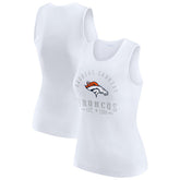 Denver Broncos WEAR by Erin Andrews Women's Ribbed Graphic Tank Top - White Tops