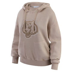 Cincinnati Bengals WEAR by Erin Andrews Women's Washed Pullover Crewdie - Tan Pullover