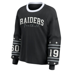 Las Vegas Raiders WEAR by Erin Andrews Women's Sport Long-Sleeve T-Shirt - Black T-shirts