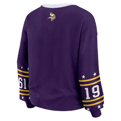 Minnesota Vikings WEAR by Erin Andrews Women's Sport Long-Sleeve T-Shirt - Purple T-shirts
