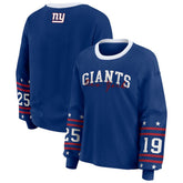 New York Giants WEAR by Erin Andrews Women's Sport Long-Sleeve T-Shirt - Royal T-shirts