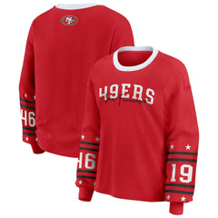 San Francisco 49ers WEAR by Erin Andrews Women's Sport Long-Sleeve T-Shirt - Scarlet T-shirts
