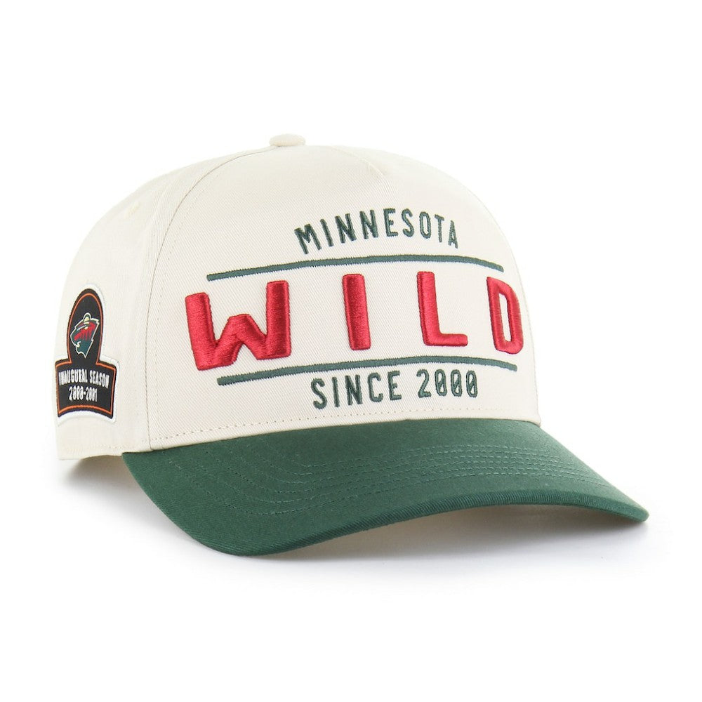 Minnesota Wild '47 Expansion Debut Two-Tone Hitch Adjustable Hat - Cream/Green | US 202705909