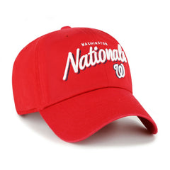 Washington Nationals '47 Women's Ariana Clean Up Adjustable Hat - Red Hats