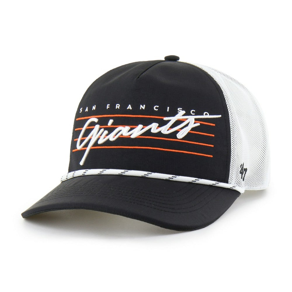 San Francisco Giants '47 Brrr Downburst Mesh Hitch Adjustable Hat - Black Hats