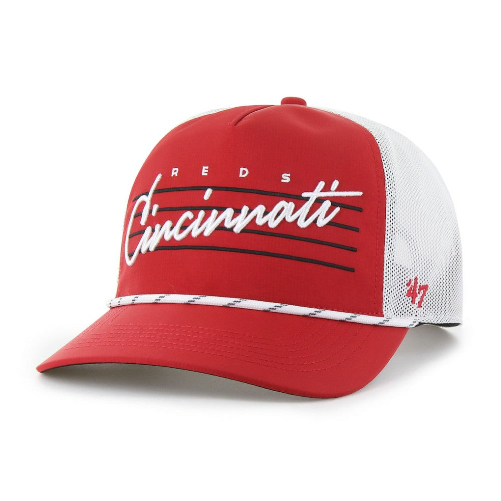Cincinnati Reds '47 Brrr Downburst Mesh Hitch Adjustable Hat - Red Hats