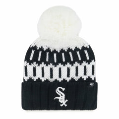 Chicago White Sox '47 Women's Felicity Cuffed Knit Hat with Pom - Black Hats