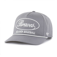 Atlanta Braves '47 Foundational Hitch Adjustable Hat - Gray Hats