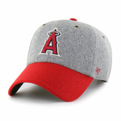 Los Angeles Angels '47 Golden Age Wool Clean Up Adjustable Hat - Gray/Red Hats
