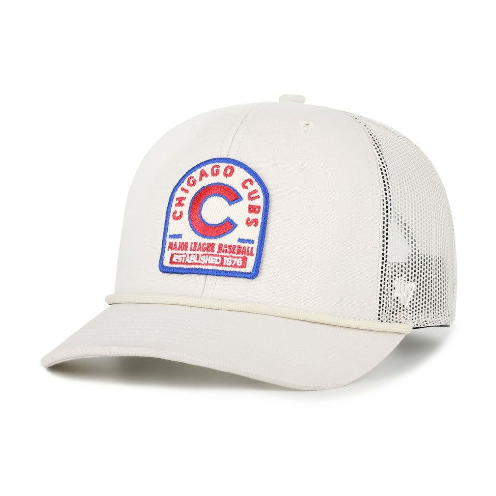 Chicago Cubs '47 Gravestone Adjustable Trucker Hat - Cream Hats