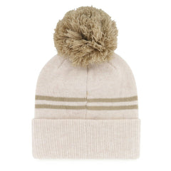 Detroit Tigers '47 Women's Latte Cuffed Knit Hat with Pom - Natural Hats