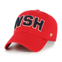 Washington Nationals '47 Women's Zoey Clean Up Adjustable Hat - Red Hats