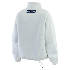 Tennessee Titans WEAR by Erin Andrews Women's Polar Fleece Half-Zip Jacket - White Jackets