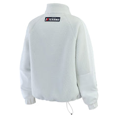 Houston Texans WEAR by Erin Andrews Women's Polar Fleece Half-Zip Jacket - White Jackets