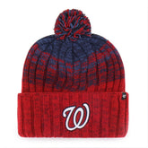 Washington Nationals '47 Cascade Cuffed Knit Hat with Pom - Red Hats