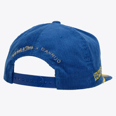 Golden State Warriors x DANNIJO Women's Deadstock Cord Snapback Hat Royal - Mitchell & Ness