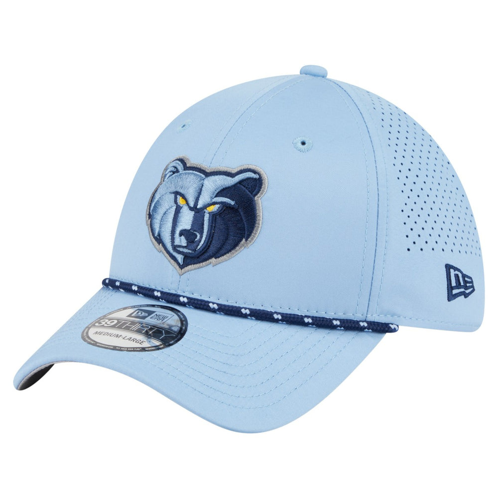 Memphis Grizzlies Featherweight Poly Rope Flex 39Thirty Hat Light Blue - New Era