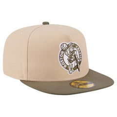 Boston Celtics Color Pack Two-Tone 59FIFTY A-Frame Fitted Hat Tan - New Era
