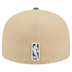 Brooklyn Nets Color Pack Two-Tone 59FIFTY A-Frame Fitted Hat Tan - New Era