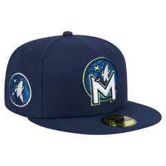 Minnesota Timberwolves Deceptor 59FIFTY Fitted Hat Navy - New Era