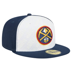 Denver Nuggets Repeat 59Fifty Fitted Hat White/Navy - New Era