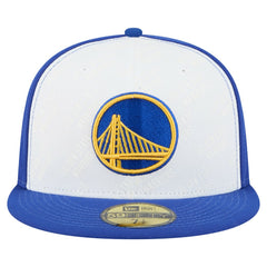 Golden State Warriors Repeat 59Fifty Fitted Hat White/Royal - New Era
