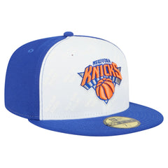 New York Knicks Repeat 59Fifty Fitted Hat White/Blue - New Era
