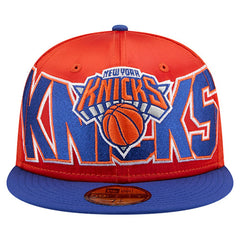 New York Knicks Satin Two-Tone 59FIFTY Fitted Hat Orange/Blue - New Era