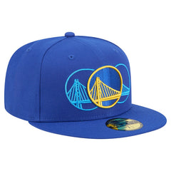 Golden State Warriors Tri-Hit 59Fifty Fitted Hat Royal - New Era
