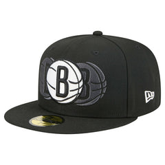 Brooklyn Nets Tri-Hit 59Fifty Fitted Hat Black - New Era