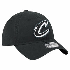 Cleveland Cavaliers Stamp Fabric Applique 9TWENTY Adjustable Hat Black - New Era