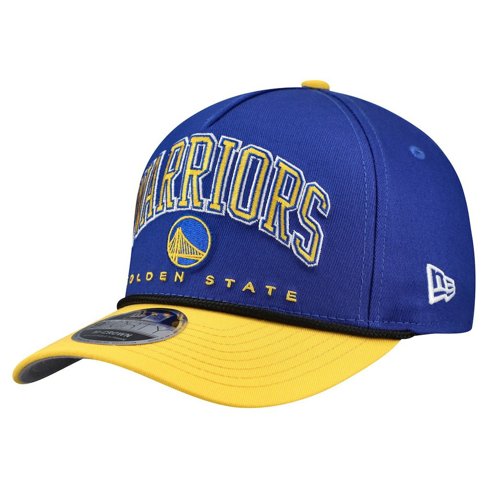 Golden State Warriors Bold Arch COOLERA 9FORTY A-Frame M-Crown Adjustable Hat Royal - New Era