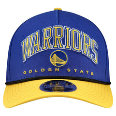 Golden State Warriors Bold Arch COOLERA 9FORTY A-Frame M-Crown Adjustable Hat Royal - New Era