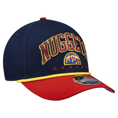 Denver Nuggets Bold Arch COOLERA 9FORTY A-Frame M-Crown Adjustable Hat Navy - New Era