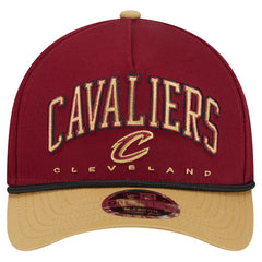 Cleveland Cavaliers Bold Arch COOLERA 9FORTY A-Frame M-Crown Adjustable Hat Wine - New Era