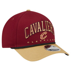 Cleveland Cavaliers Bold Arch COOLERA 9FORTY A-Frame M-Crown Adjustable Hat Wine - New Era