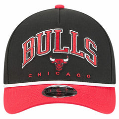Chicago Bulls Bold Arch COOLERA 9FORTY A-Frame M-Crown Adjustable Hat Black - New Era