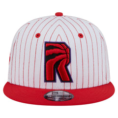Toronto Raptors Deceptor Pinstripe 9FIFTY Snapback Hat White - New Era