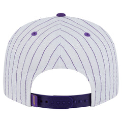 Los Angeles Lakers Deceptor Pinstripe 9FIFTY Snapback Hat White - New Era