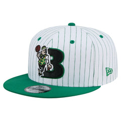 Boston Celtics Deceptor Pinstripe 9FIFTY Snapback Hat White - New Era