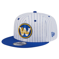 Golden State Warriors Deceptor Pinstripe 9FIFTY Snapback Hat White - New Era outlet