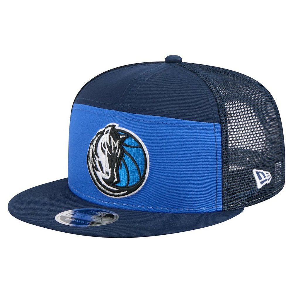 Dallas Mavericks Outdoor Split Panel 9FIFTY Snapback Hat Blue/Navy - New Era
