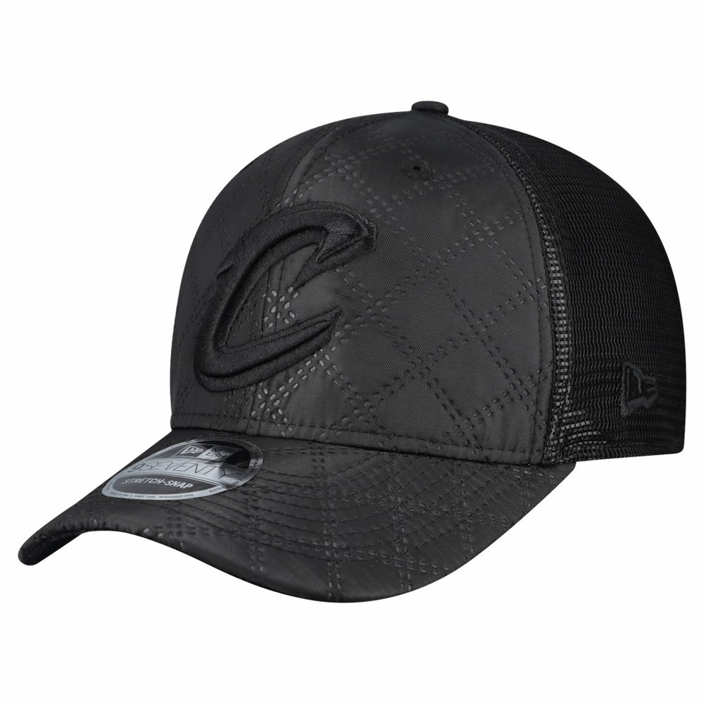 Cleveland Cavaliers Quilted 9SEVENTY Trucker Adjustable Hat Black - New Era
