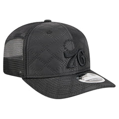 Philadelphia 76ers Quilted 9SEVENTY Trucker Adjustable Hat Black - New Era outlet