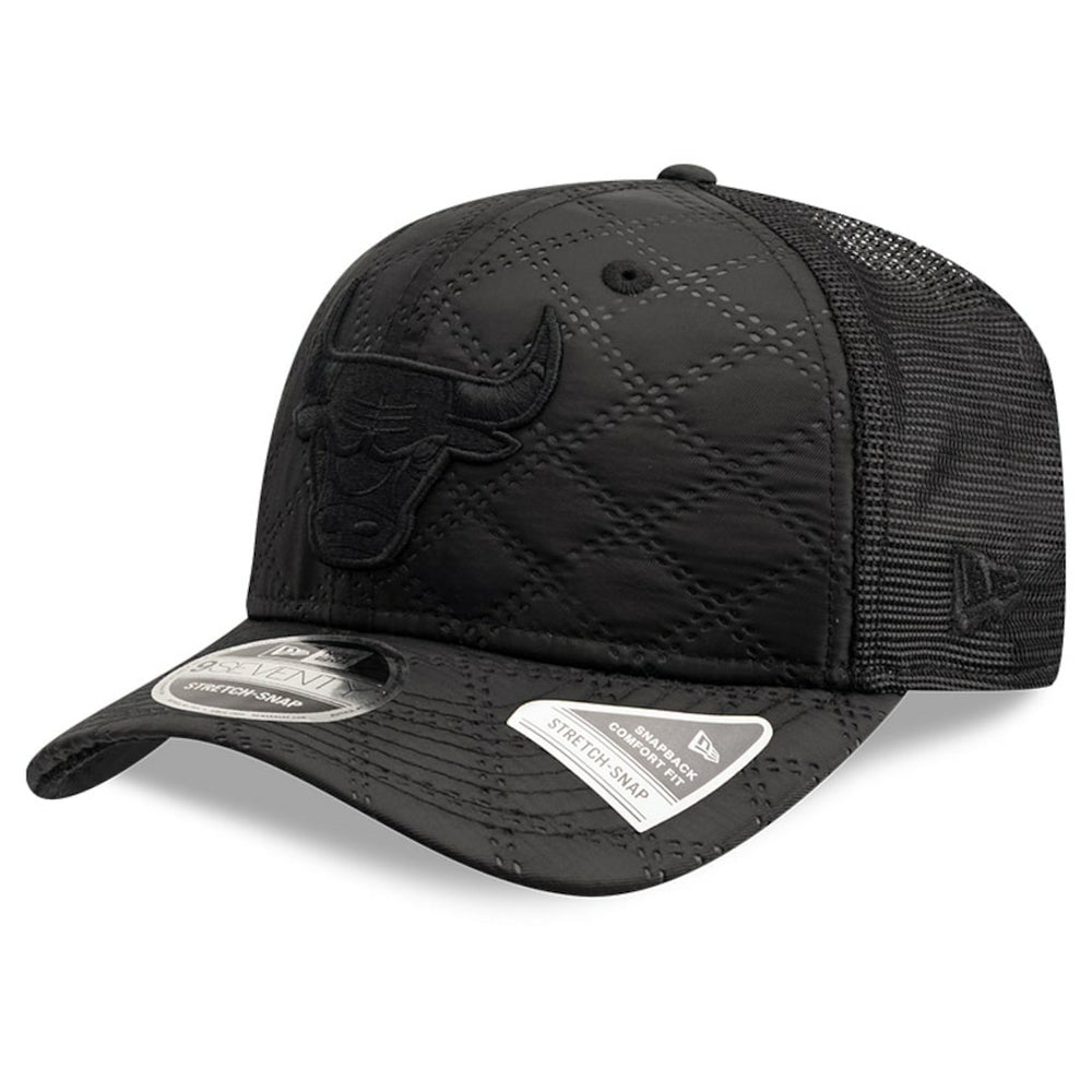 Chicago Bulls Quilted 9SEVENTY Trucker Adjustable Hat Black - New Era