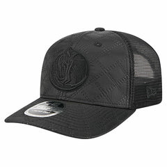 Dallas Mavericks Quilted 9SEVENTY Trucker Adjustable Hat Black - New Era