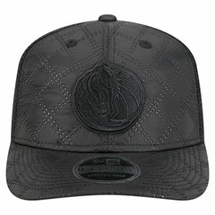 Dallas Mavericks Quilted 9SEVENTY Trucker Adjustable Hat Black - New Era