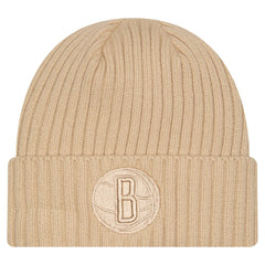 Brooklyn Nets Color Pack Cuffed Knit Hat Tan - New Era