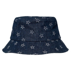 Dallas Cowboys The Wild Collective Women's Denim Bucket Hat - Navy Hats
