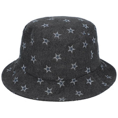 Dallas Cowboys The Wild Collective Women's Denim Bucket Hat - Black Hats
